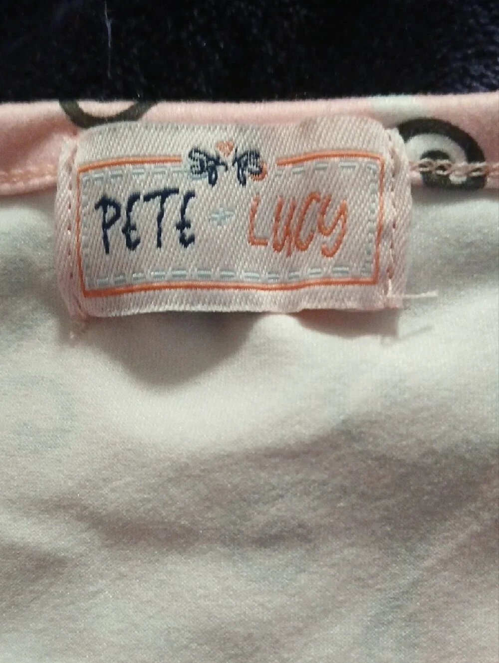 Pete & Lucy Set Girls Size 5 Orange Ladybug Ruffle Dress and Polka Dot Leggings